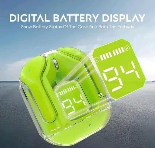 Reliable Ultrapods Max Wireless 5.3 Bluetooth Earbuds with Display